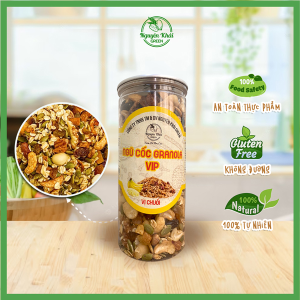 Ngũ cốc granola vip vị chuối